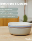 Bamboo Bowls with Lids (Set of 4) – 15 oz