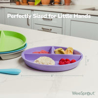 Bamboo Divided Plates (Set of 4)