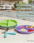 Bamboo Divided Plates (Set of 4)