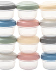 Plastic Baby Food Storage Containers (Set of 12)