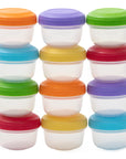 Plastic Baby Food Storage Containers (Set of 12)