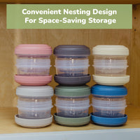 Plastic Baby Food Storage Containers (Set of 12)