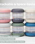 Plastic Baby Food Storage Containers (Set of 12)