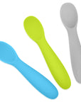 Baby-Led Weaning Silicone Spoons – Set of 3 with travel case
