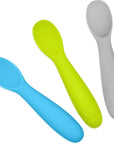 Baby-Led Weaning Silicone Spoons – Set of 3 with travel case