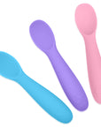 Baby-Led Weaning Silicone Spoons – Set of 3 with travel case