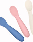 Baby-Led Weaning Silicone Spoons – Set of 3 with travel case