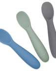 Baby-Led Weaning Silicone Spoons – Set of 3 with travel case
