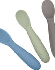 Baby-Led Weaning Silicone Spoons – Set of 3 with travel case