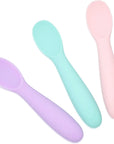 Baby-Led Weaning Silicone Spoons – Set of 3 with travel case