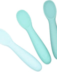 Baby-Led Weaning Silicone Spoons – Set of 3 with travel case