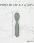 Baby-Led Weaning Silicone Spoons – Set of 3 with travel case
