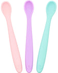 First Stage Infant Feeding Spoons – Set of 3 with Carrying Case