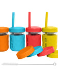 3-in-1 Glass Cups for Kids – 8 oz or 12 oz (Set of 4)