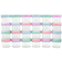 Glass Baby Food Storage Jars – 4 oz (Set of 24)