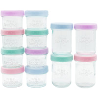 Glass Baby Food Storage Jars – 4 oz, 8 oz, or Mixed Sets