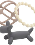 Silicone Teether Set – Dog, Ball & Ring (3 Pack)