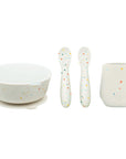 Silicone First Feeding Set – Cup, Suction Bowl with Lid & Baby Spoons
