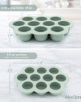 Silicone Baby Food Freezer Tray – 1.5 oz Sections