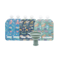 Reusable Food Pouches – Available in 3.4 oz, 5 oz, 7 oz, and Variety Packs