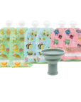 Reusable Food Pouches – Available in 3.4 oz, 5 oz, 7 oz, and Variety Packs