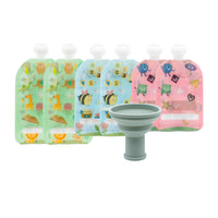 Reusable Food Pouches – Available in 3.4 oz, 5 oz, 7 oz, and Variety Packs