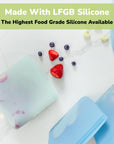 Reusable Silicone Bags (Set of 3)