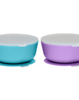 Silicone Suction Bowls with Lids – 12 oz (Set of 2)