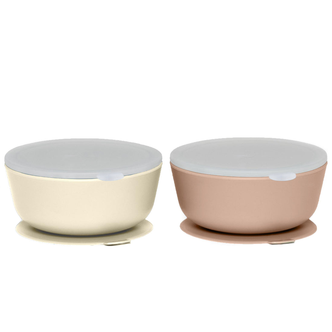 Silicone Suction Bowls with Lids – 12 oz (Set of 2)