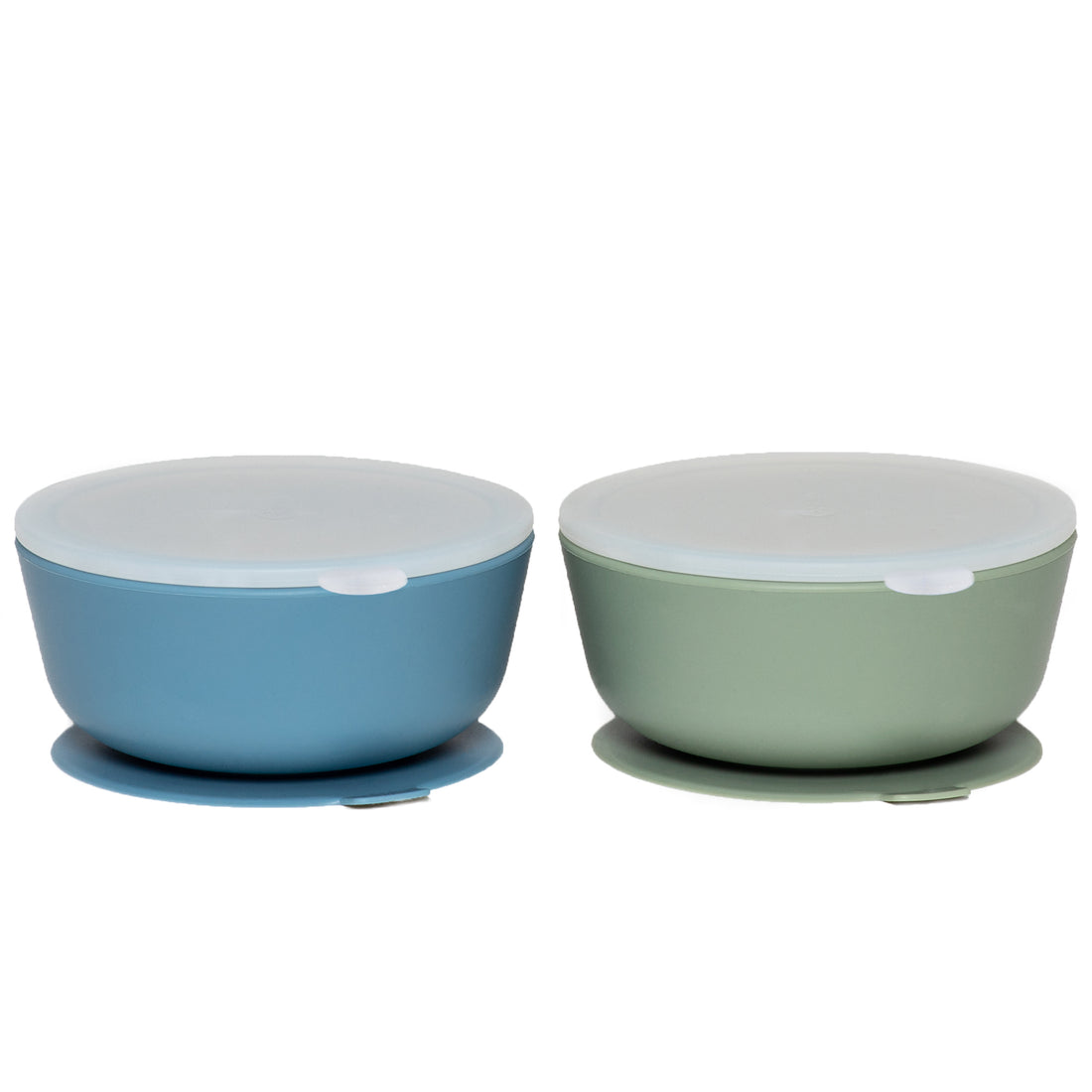 Silicone Suction Bowls with Lids – 12 oz (Set of 2)