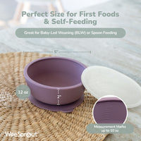 Silicone Suction Bowls with Lids – 12 oz (Set of 2)