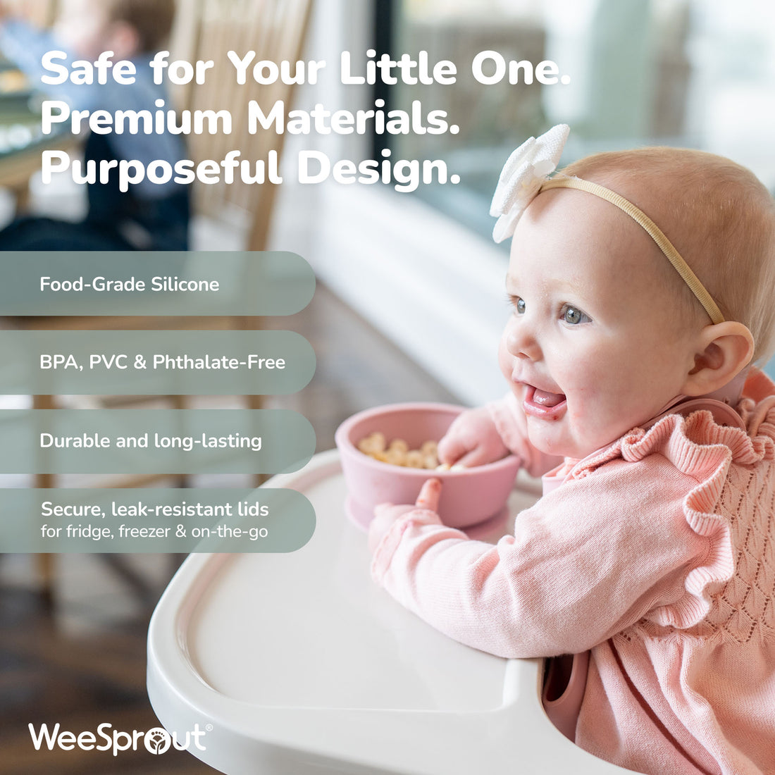 Silicone Suction Bowls with Lids – 12 oz (Set of 2)