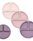 Silicone Divided Plates (Non-Suction) – Set of 3
