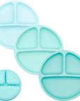 Silicone Divided Plates (Non-Suction) – Set of 3