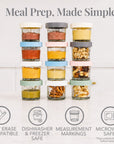 Glass Baby Food Storage Jars with Silicone Lids – 4 oz (Set of 12)