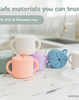 Silicone Snack Cups – Set of 2 with Lids