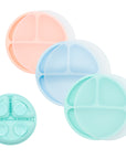 Silicone Suction Plates – Set of 3 (Lid Option Available)
