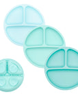Silicone Suction Plates – Set of 3 (Lid Option Available)