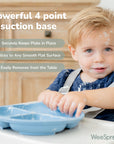 Silicone Suction Plates – Set of 3 (Lid Option Available)