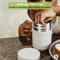 stainless steel drinking jars snack containers