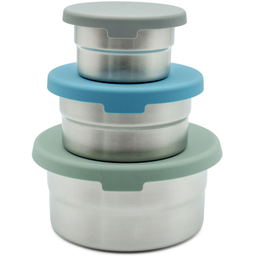 Stainless Steel Food Storage Containers – Set of 3 (3 oz, 6.10 oz, 12.85 oz)