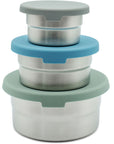 Stainless Steel Food Storage Containers – Set of 3 (3 oz, 6.10 oz, 12.85 oz)
