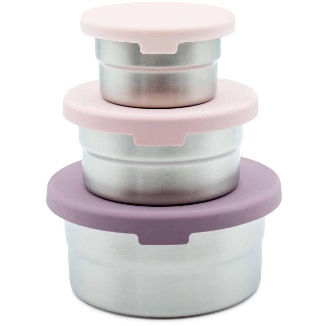 Stainless Steel Food Storage Containers – Set of 3 (3 oz, 6.10 oz, 12.85 oz)