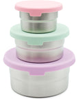 Stainless Steel Food Storage Containers – Set of 3 (3 oz, 6.10 oz, 12.85 oz)