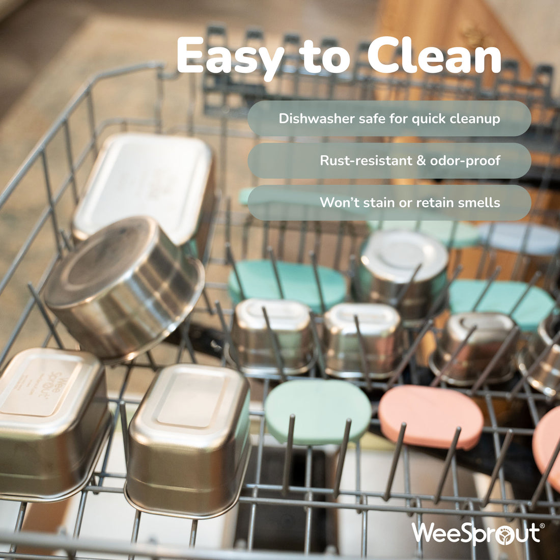 Stainless Steel Food Storage Containers – Set of 3 (3 oz, 6.10 oz, 12.85 oz)