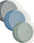 Silicone Plates (Non-Suction, Undivided) – Set of 3 with Lids