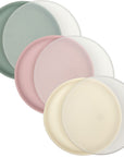 Silicone Plates (Non-Suction, Undivided) – Set of 3 with Lids