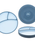 Silicone Suction Plate – Divided, Single Plate (No Lid)