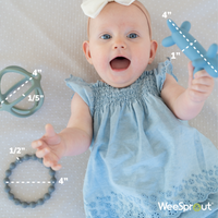 Silicone Teether Set – Dog, Ball & Ring (3 Pack)