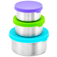 Stainless Steel Food Storage Containers – Set of 3 (3 oz, 6.10 oz, 12.85 oz)